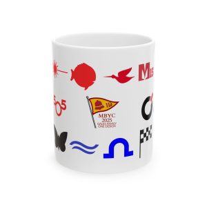 Copy of Copy of Personalized Sailboat Ceramic Mug, Nautical Coffee Cup Gift for Sailors, Custom 11oz & 15oz Drinkware, MBYC 2025 Sail Family Design